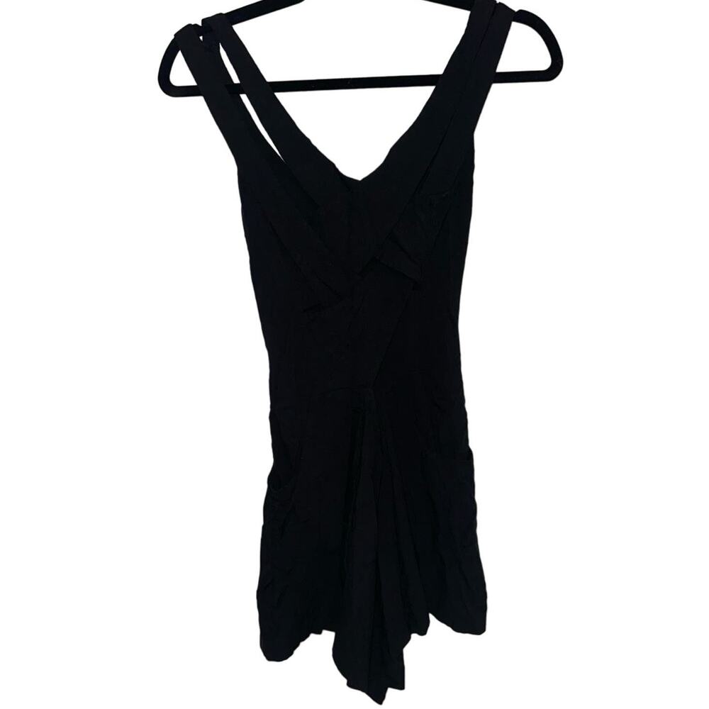Black Rehab Cross Front Romper Shorts Size S